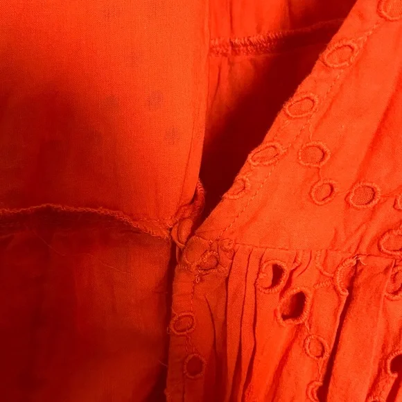 ASOS Vibrant Orange Long Sleeve Dress - Picture 5 of 12